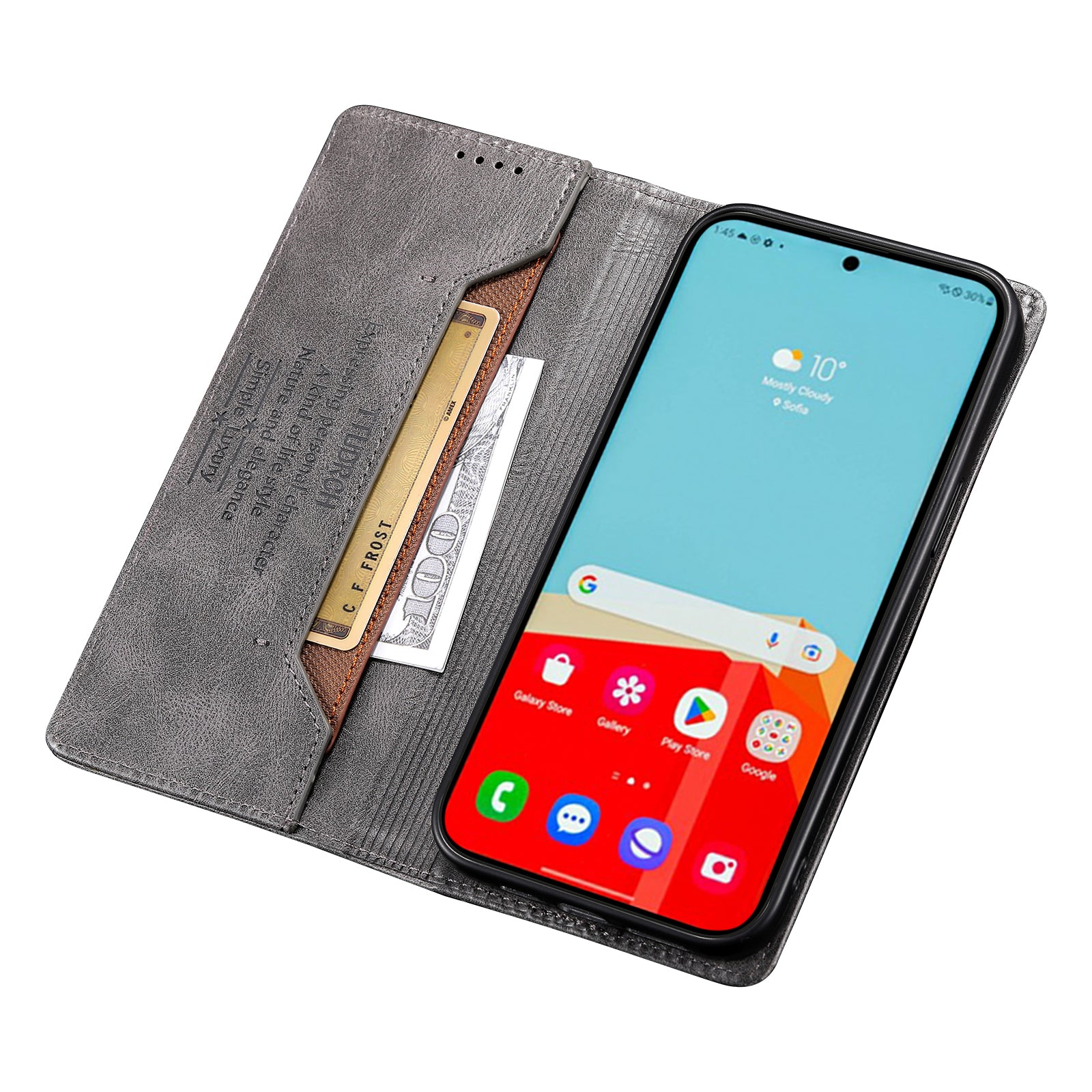 TTUDRCH Style 007 Leather Case for Samsung Galaxy S20 FE / S20 FE 5G / S20 FE 2022 / S20 Lite RFID Blocking Stand Wallet Cover - Grey TTUDRCH Style 007 Leather Case for Samsung Galaxy S20 FE / S20 FE 5G / S20 FE 2022 / S20 Lite RFID Blocking Stand Wallet Cover - Grey